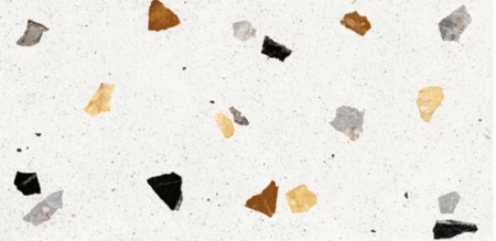 Керамогранит белый матовый терраццо 0,9х60х120 см