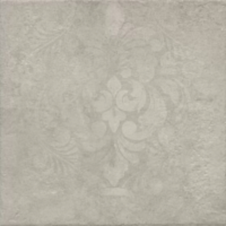 Керамогранит светло-серый матовый декорированный котто 0,8х40,2х40,2 см
