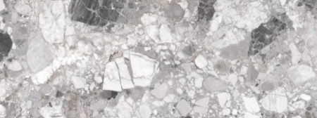 Керамогранит серый матовый терраццо 0,8х100х180 см