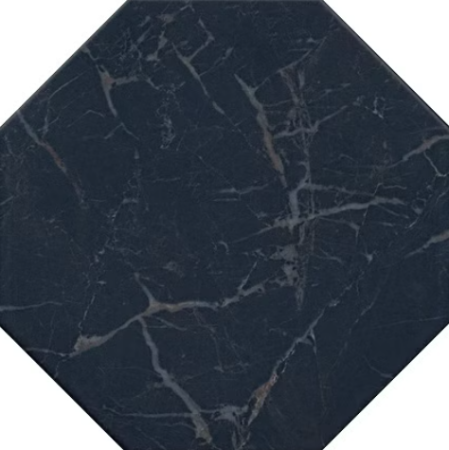 Керамогранит черный матовый под мрамор 0,7х24х24 см