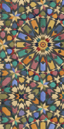 Керамогранит Ковер синий матовый обрезной под бетон 0,9х119,5х238,5 см