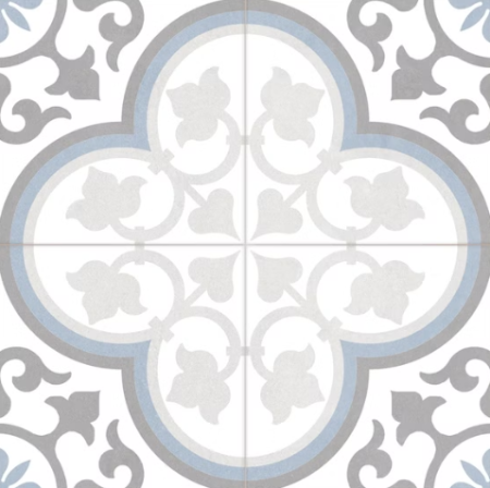 Керамогранит серый матовый вид 2 пэчворк 0,95х45х45 см