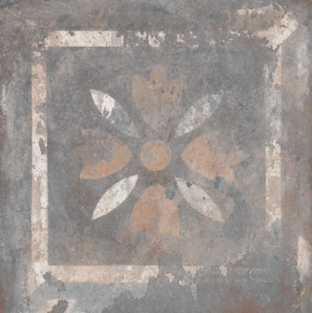 Керамогранит коричневый матовый декорированный под бетон 0,85х50,2х50,2 см